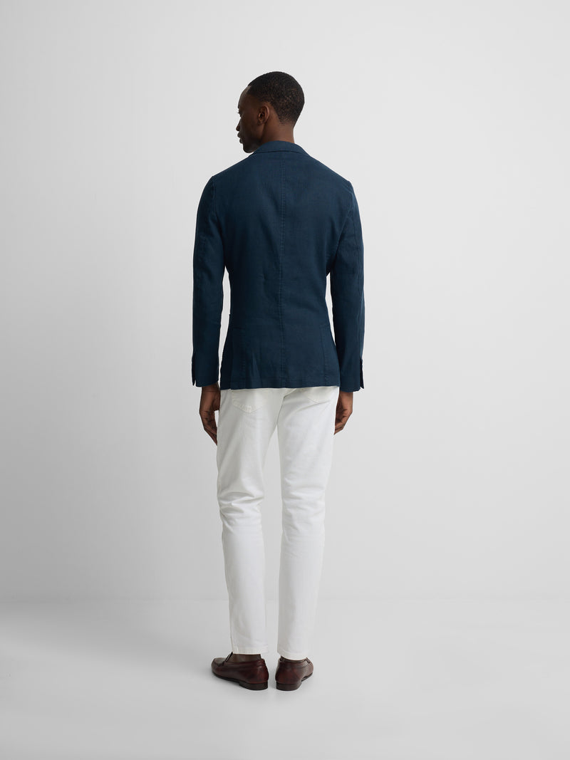 Blazer comfort azul-marinho