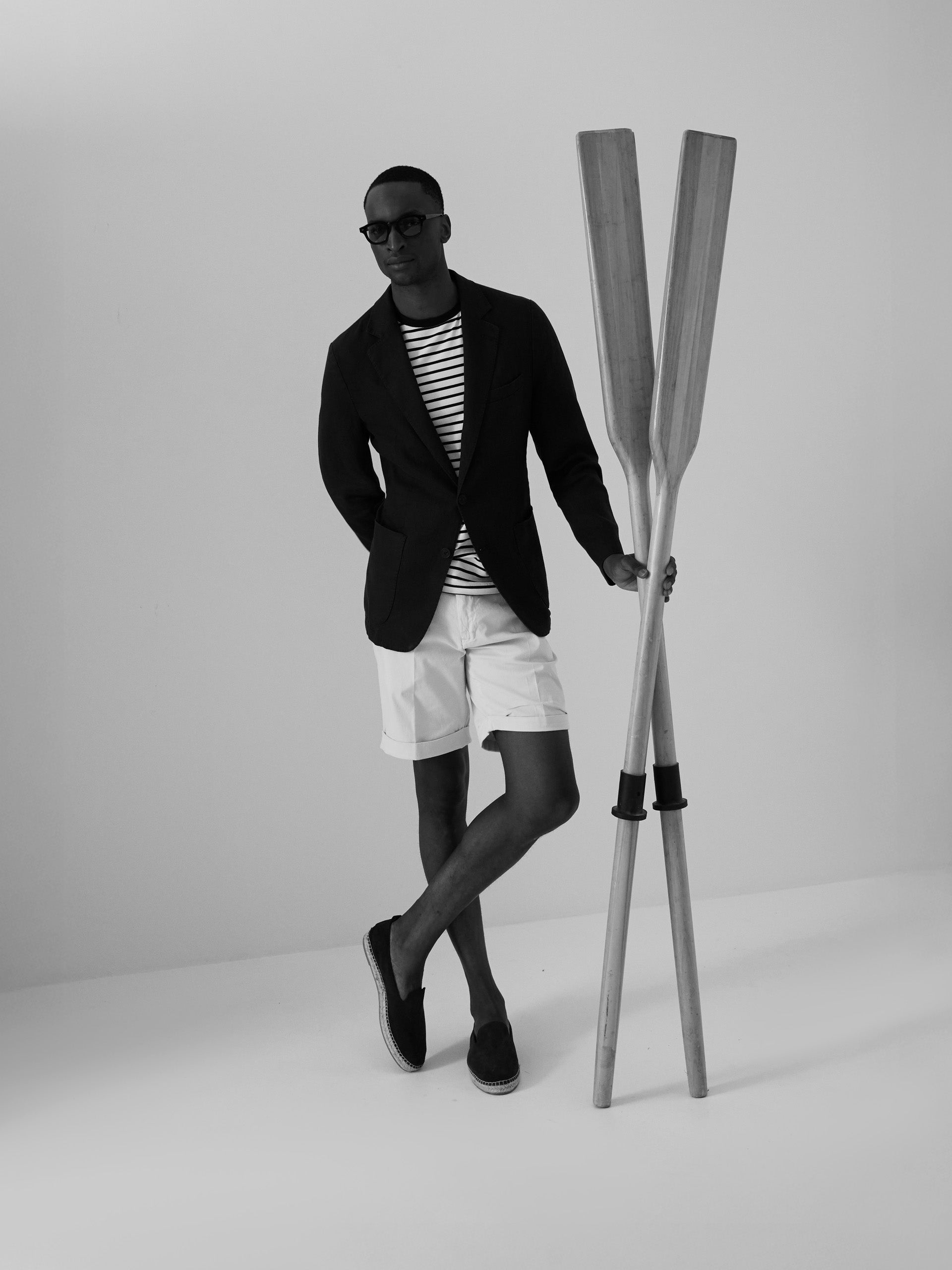 Blazer comfort azul-marinho