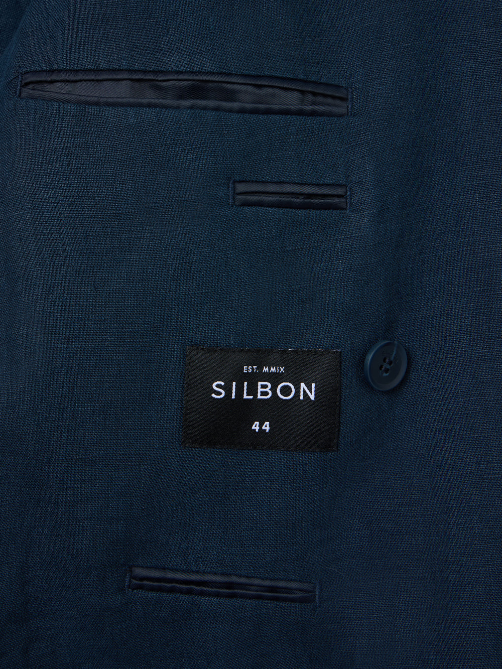 Navy blue comfort double-breasted jacket