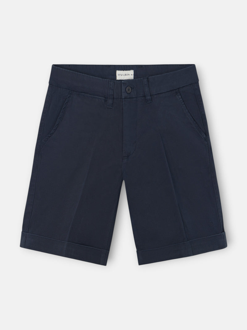 Classic navy blue Bermuda shorts