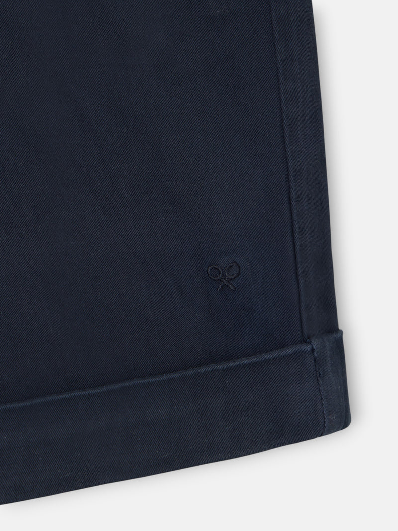 Classic navy blue Bermuda shorts