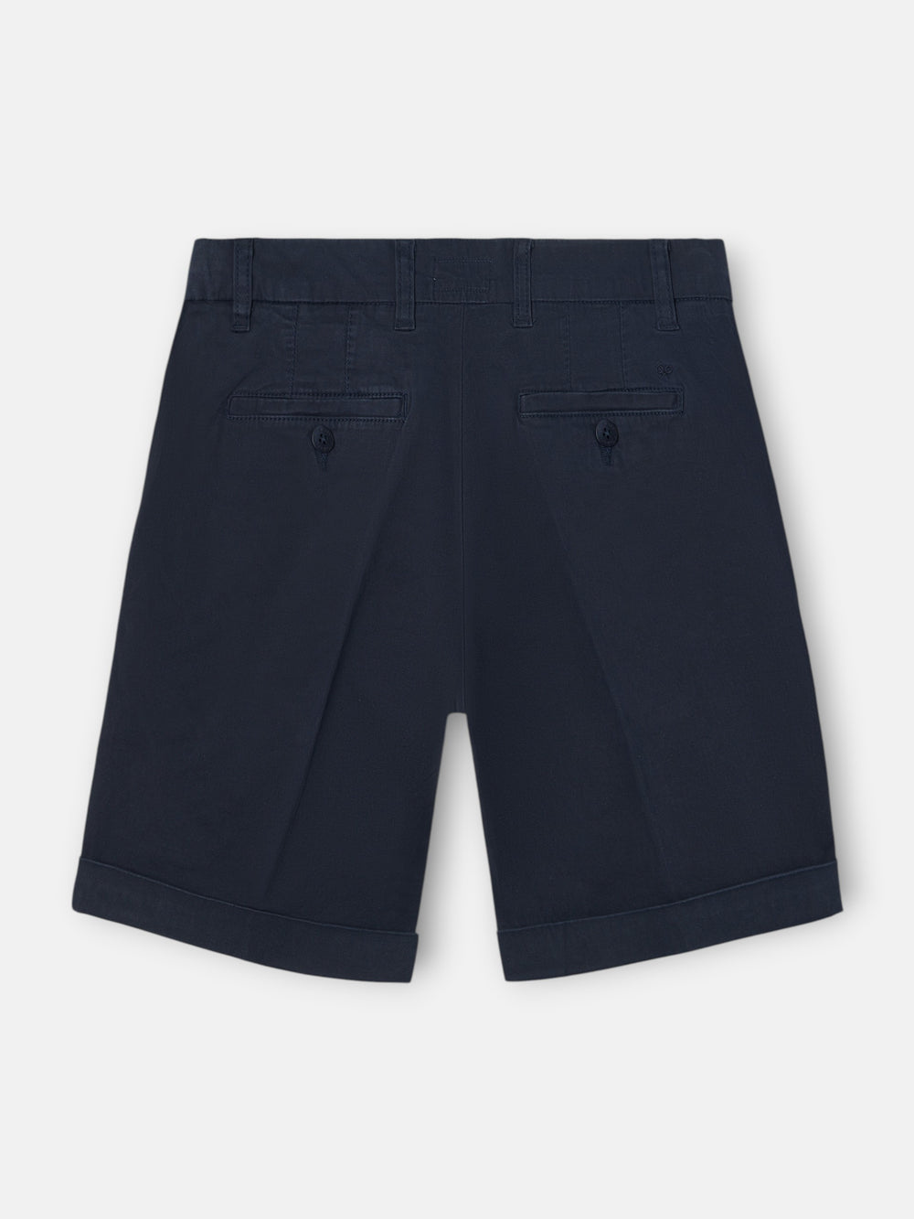 classic navy blue Bermuda shorts