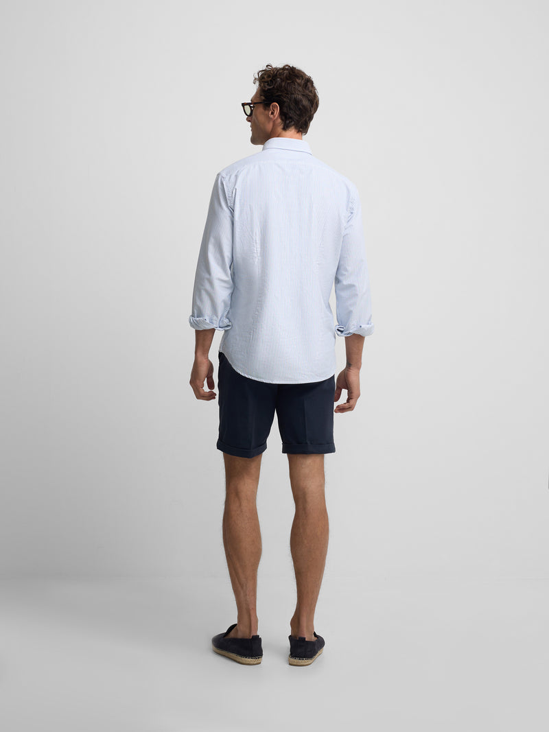 Classic navy blue Bermuda shorts