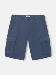 Bermuda cargo bleu indigo