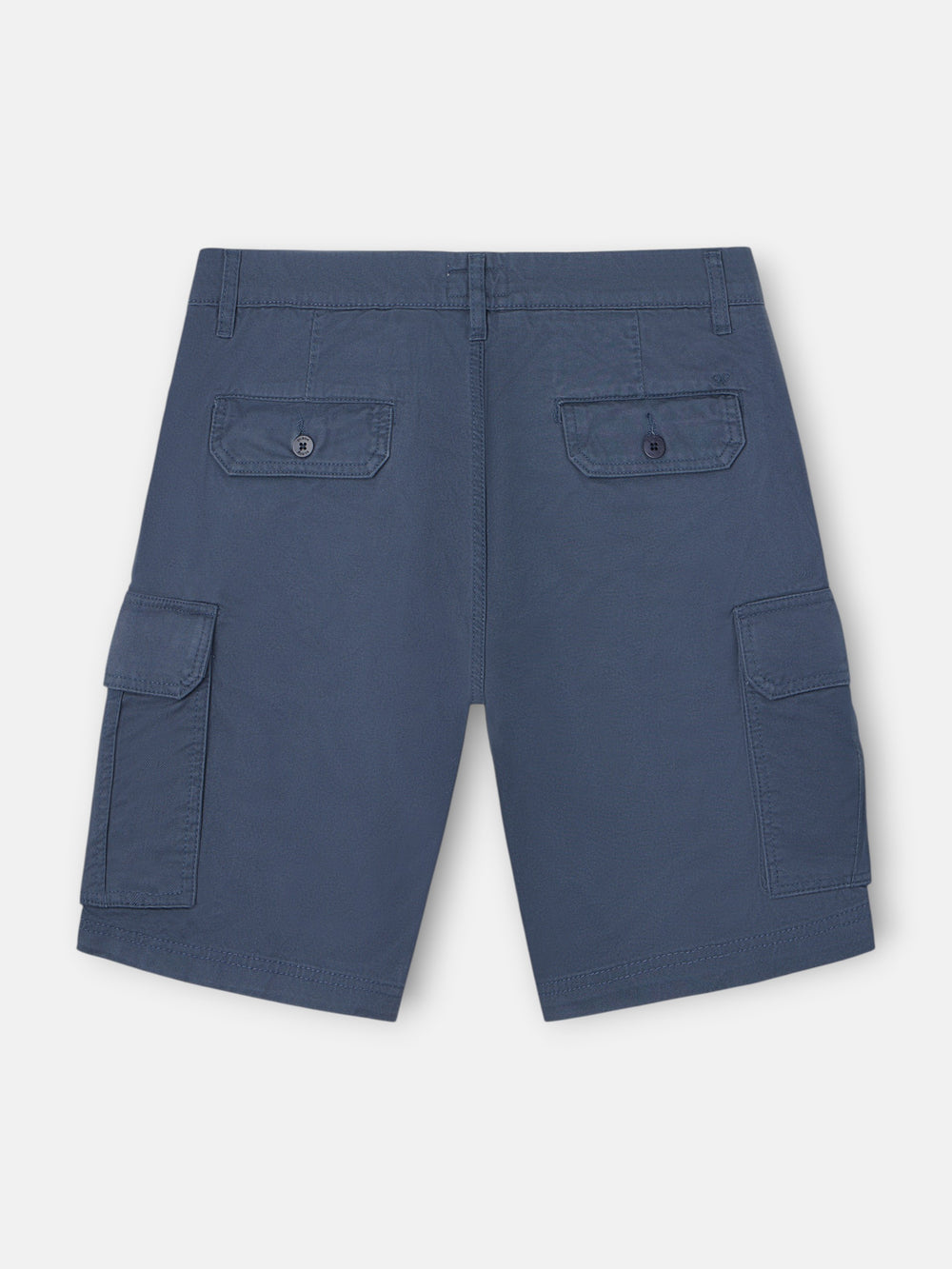 Indigo blue cargo Bermuda shorts