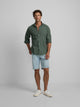 Bermuda cinq poches en denim bleu clair