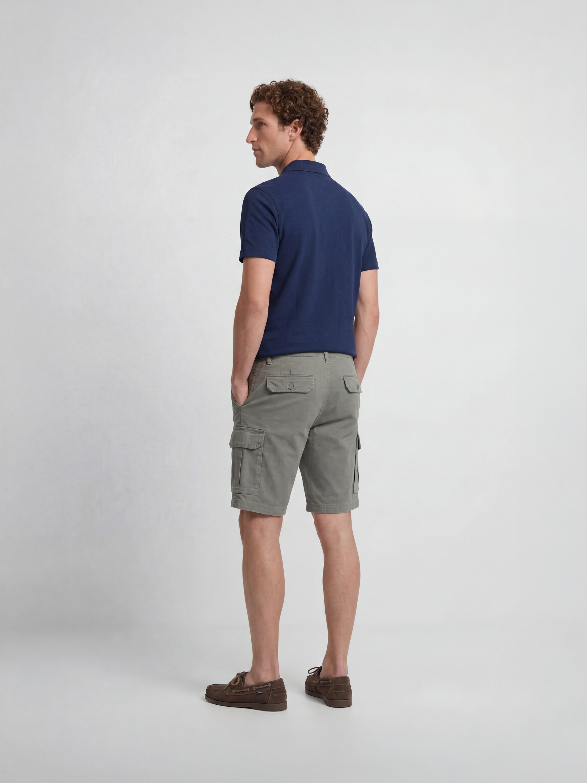Green cargo Bermuda shorts