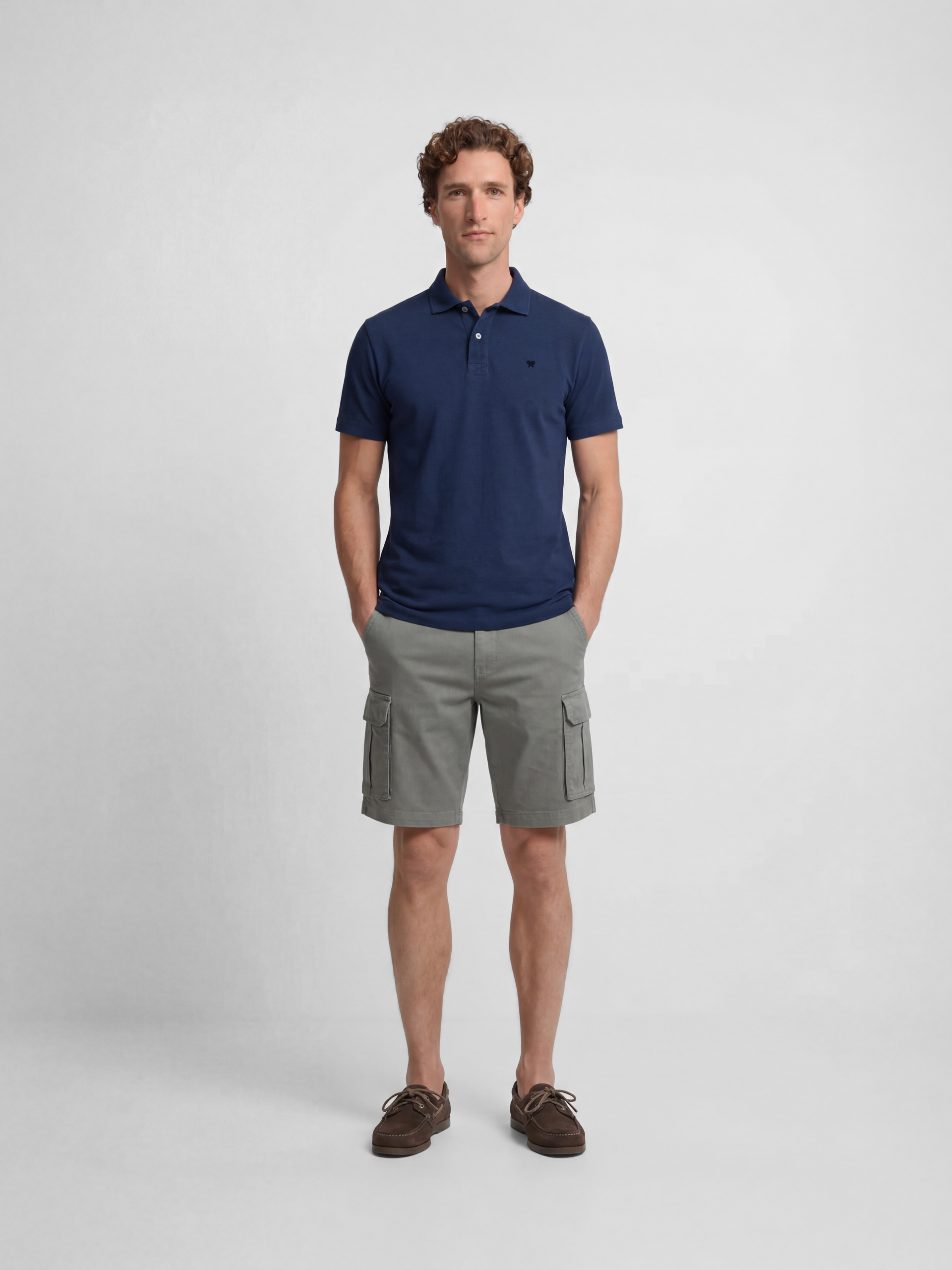 Green cargo Bermuda shorts