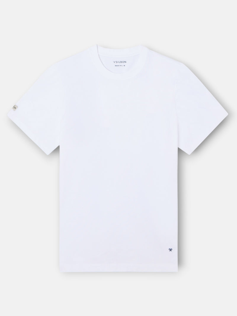 T-shirt classique étiquette blanche