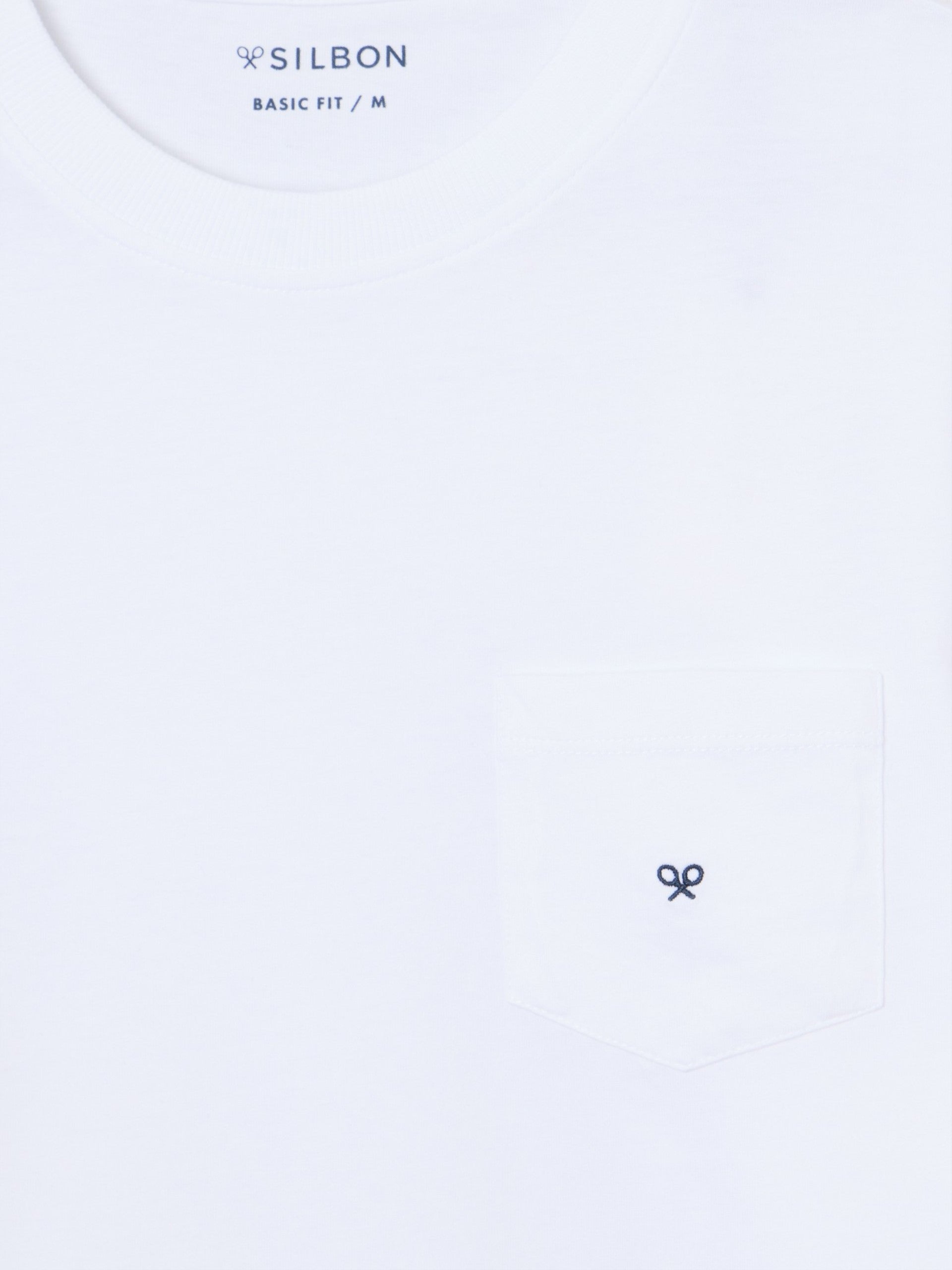 T-shirt clássica bolso minilogo branca