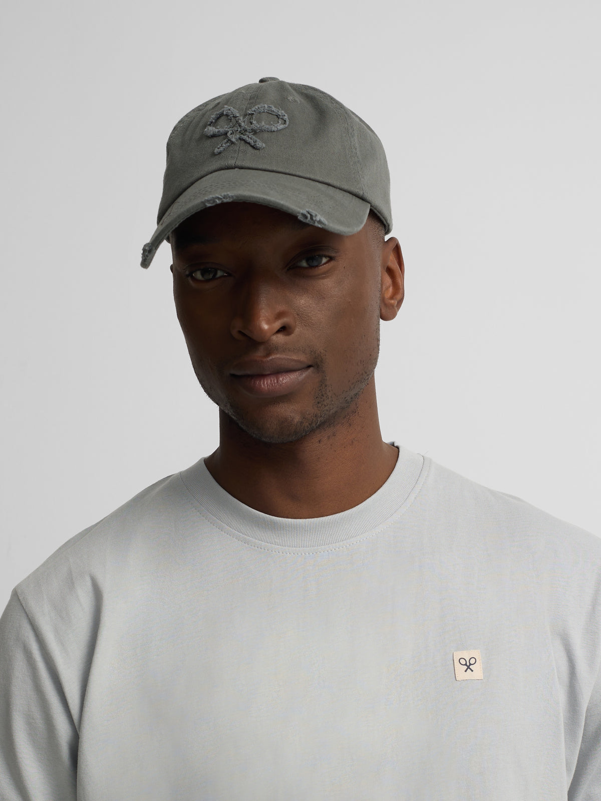 Gorra raqueta relieve verde