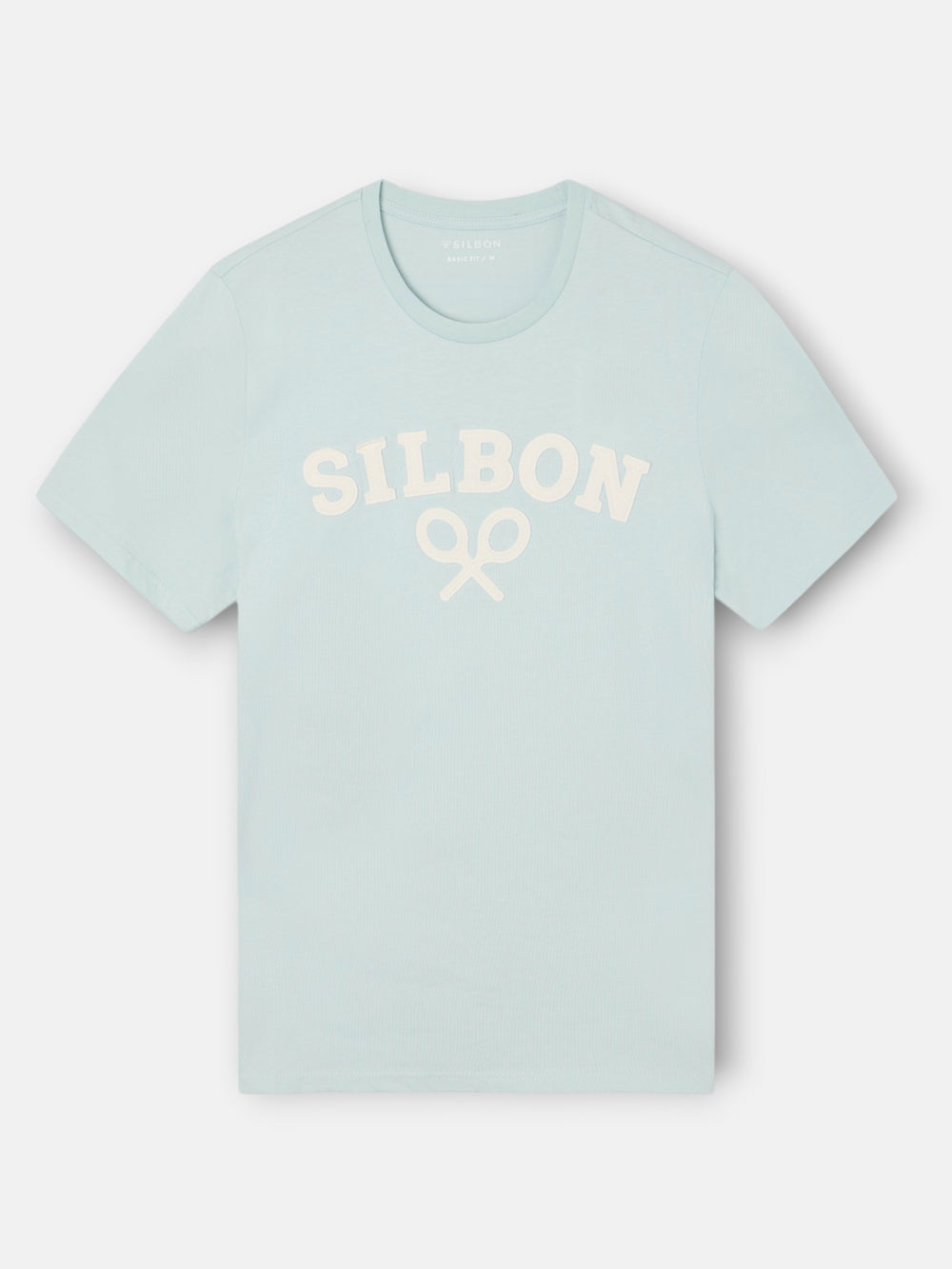 T-shirt raquette demi aigue-marine