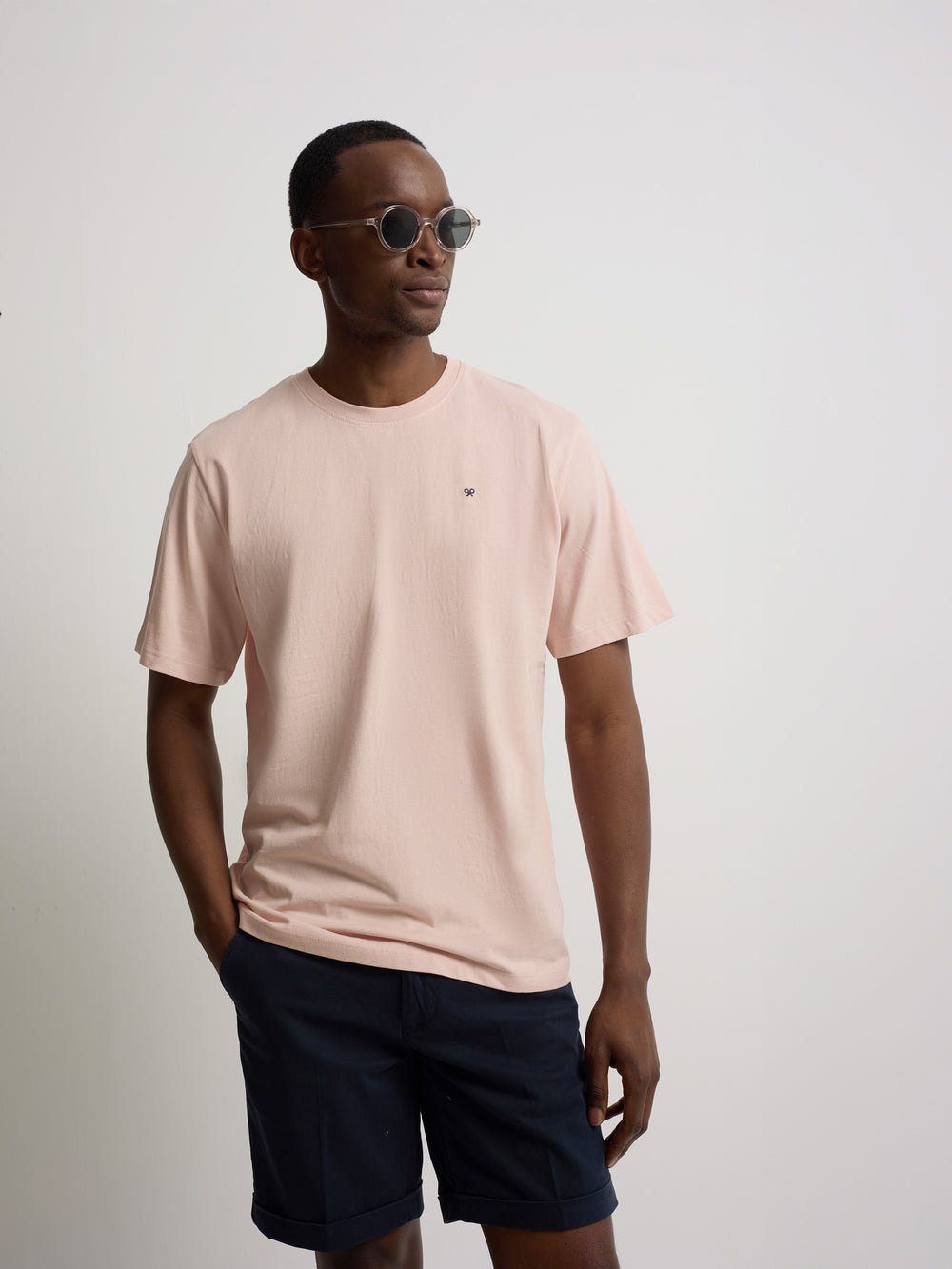 Camiseta minilogo rosa