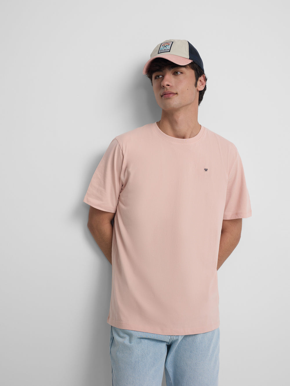 Camiseta minilogo rosa