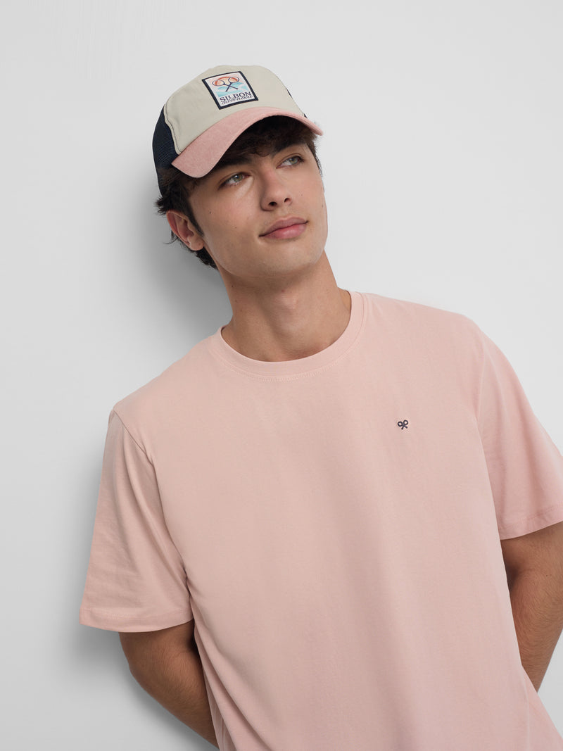 Camisola minilogo rosa