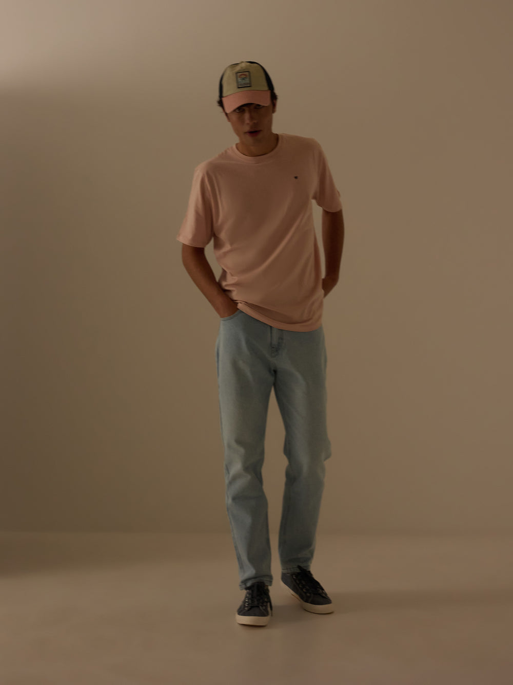 Camiseta minilogo rosa