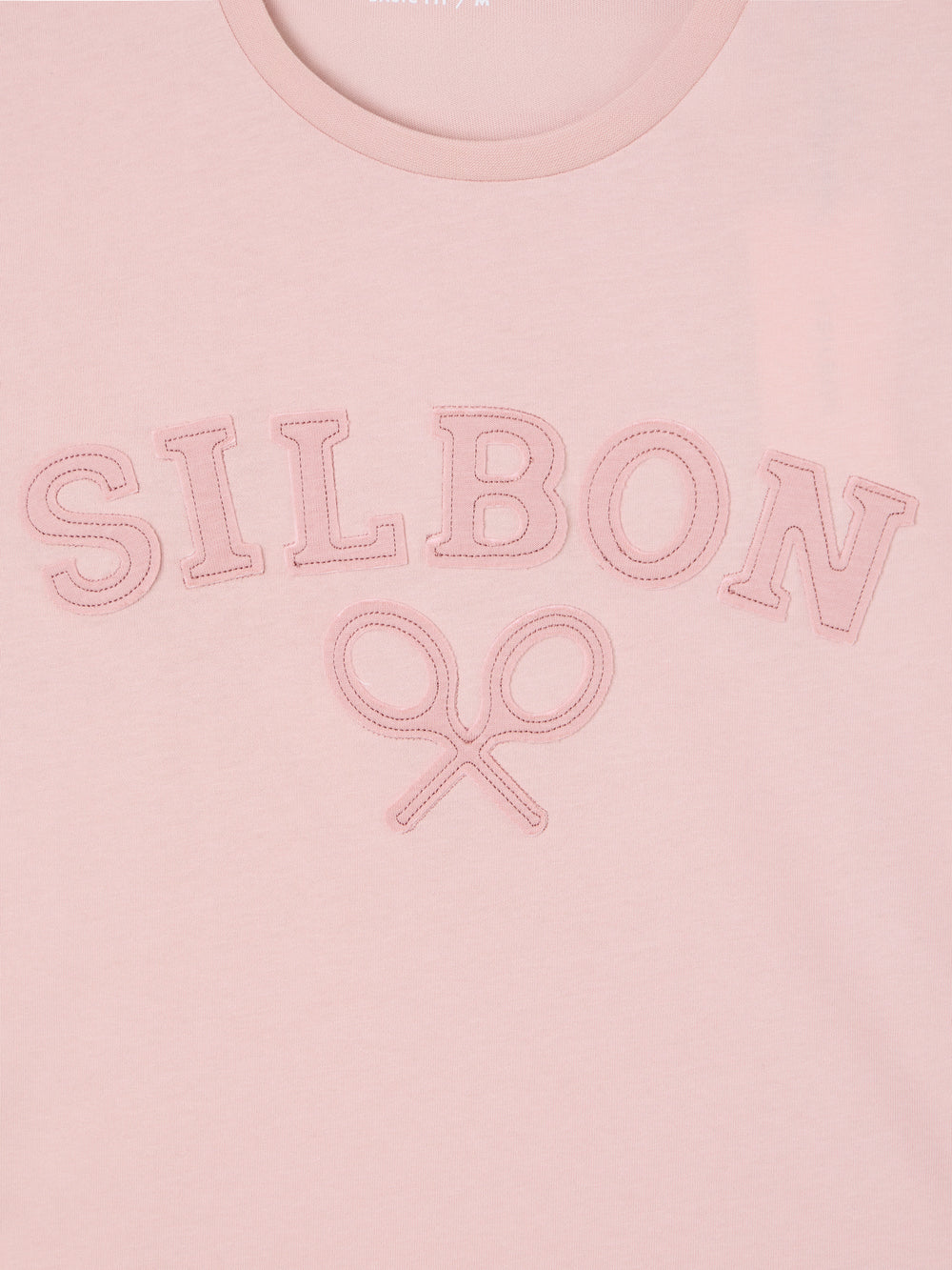 Camiseta raqueta media rosa