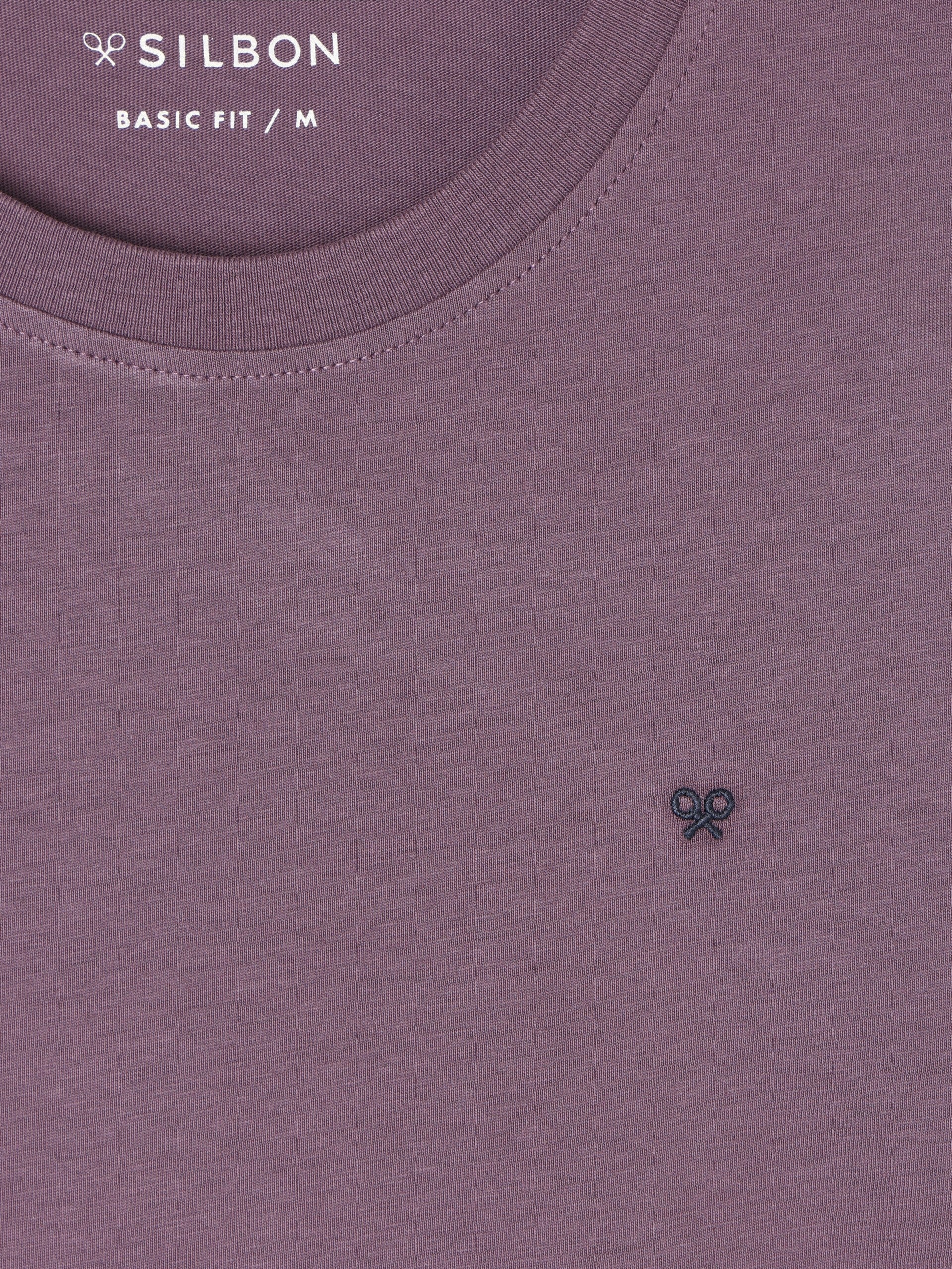 Camiseta minilogo burdeos