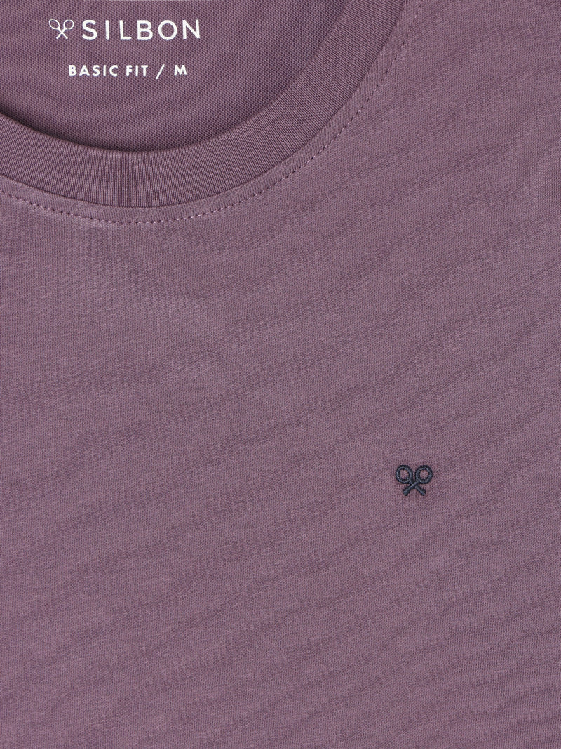 Camiseta minilogo burdeos