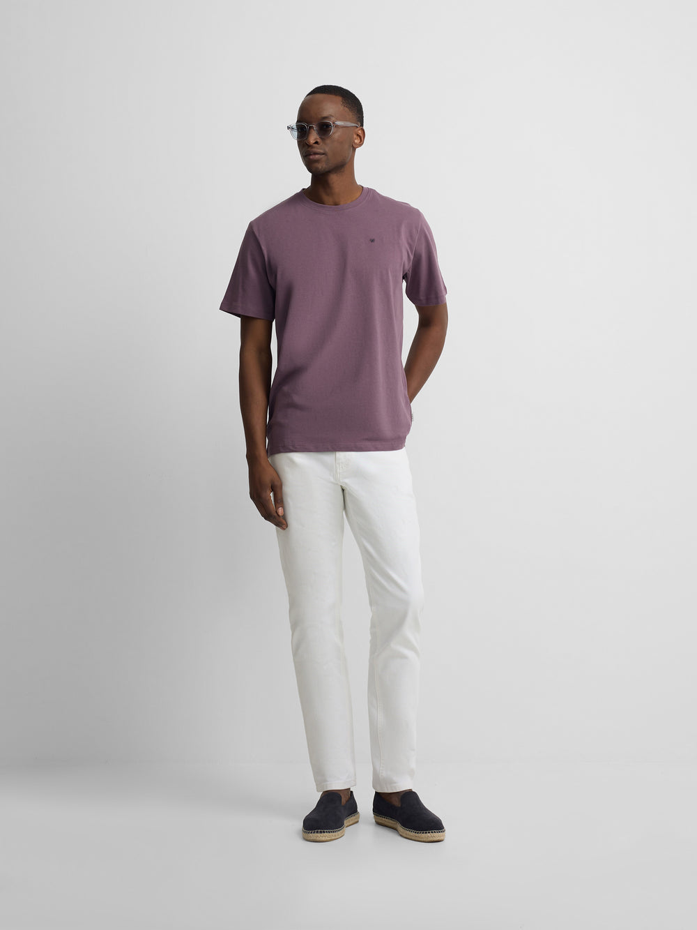 Camiseta minilogo burdeos