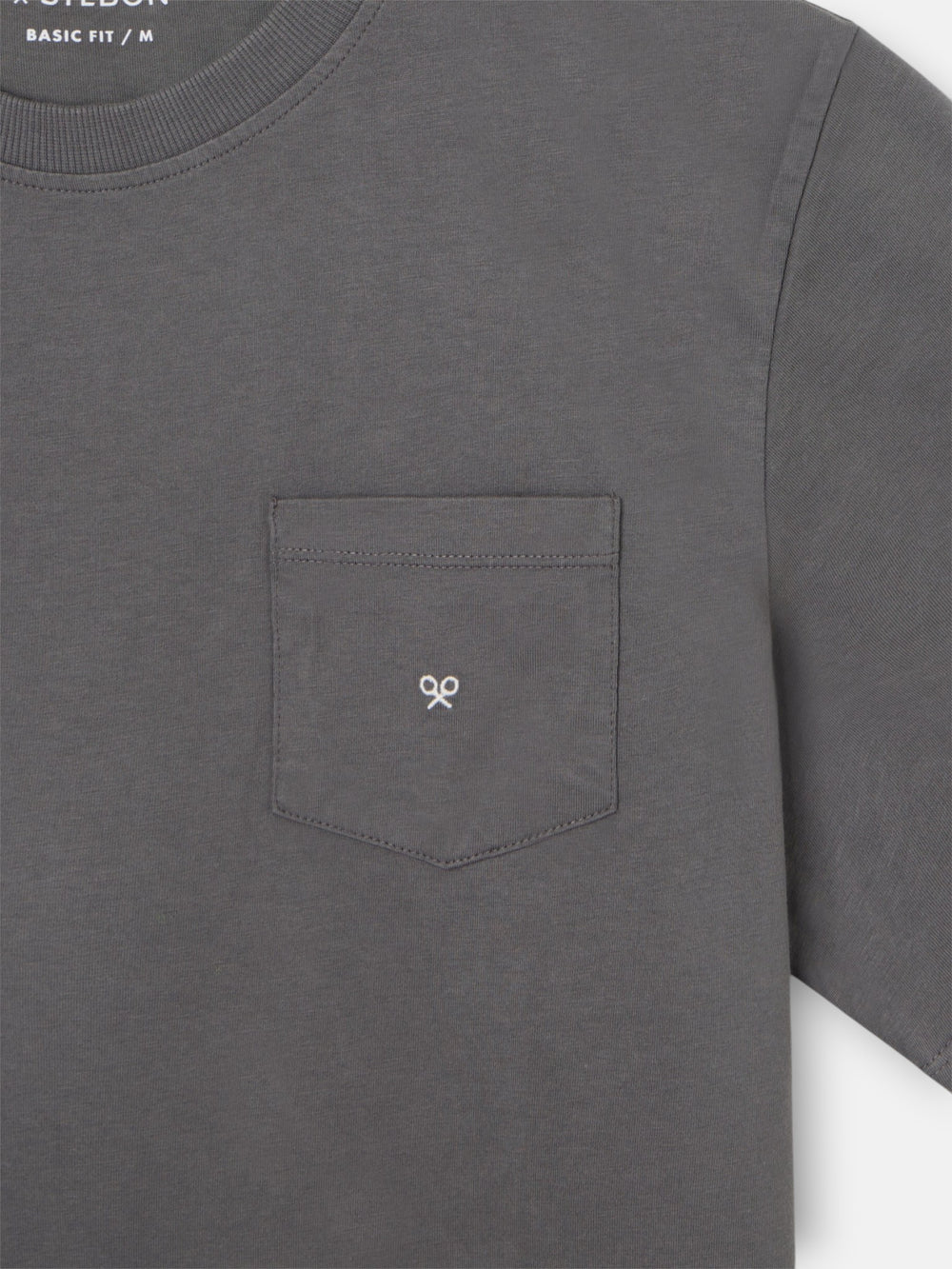 Camisola clássica bolso minilogo cinzenta