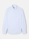 Oxford striped light blue sport polo