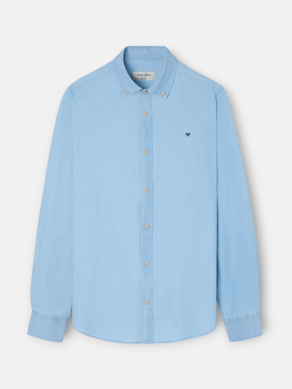 Camisa desportiva denim azul claro