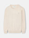 plain cream crew neck sweater
