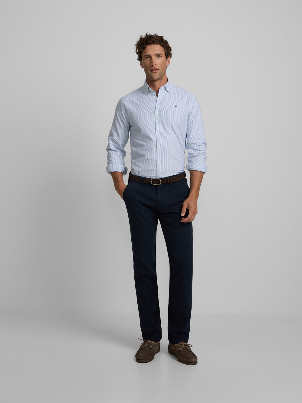 Pantalon chino sport bleu marine