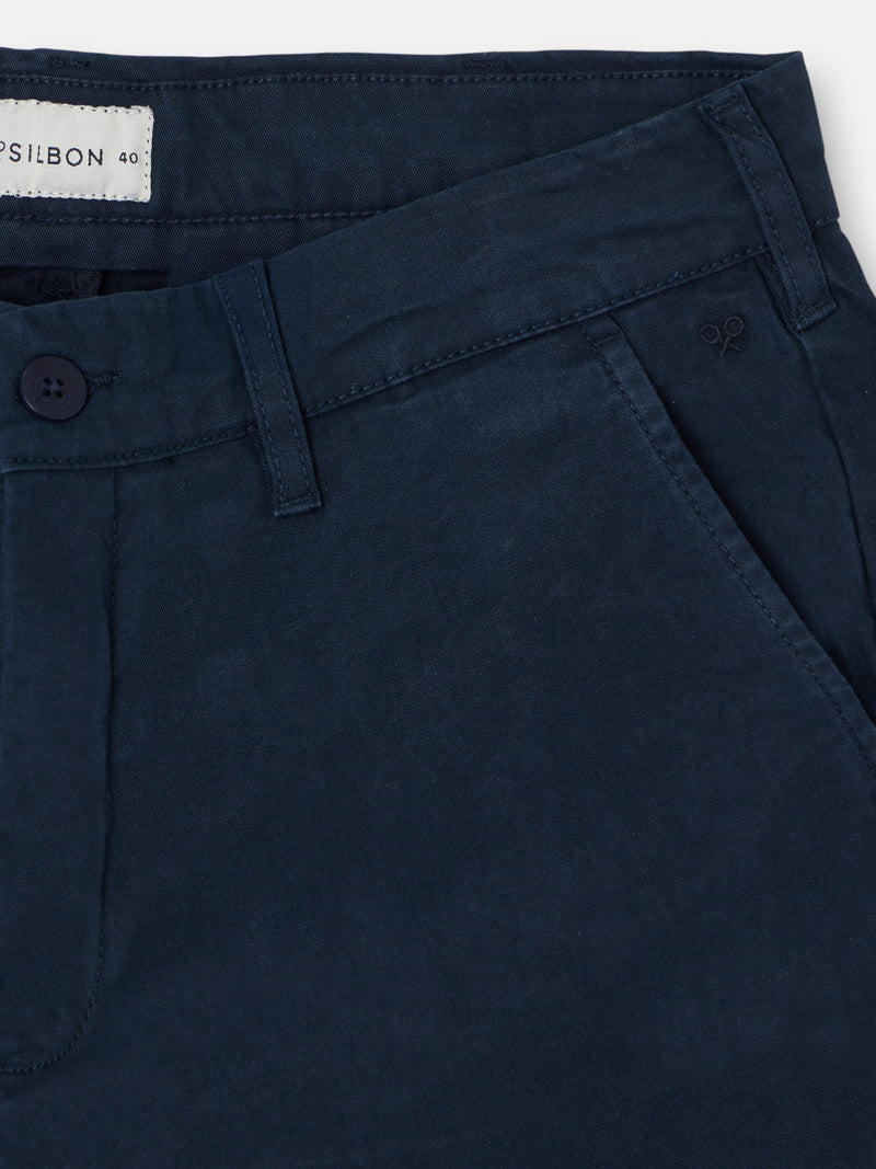 Navy blue sport chino trousers