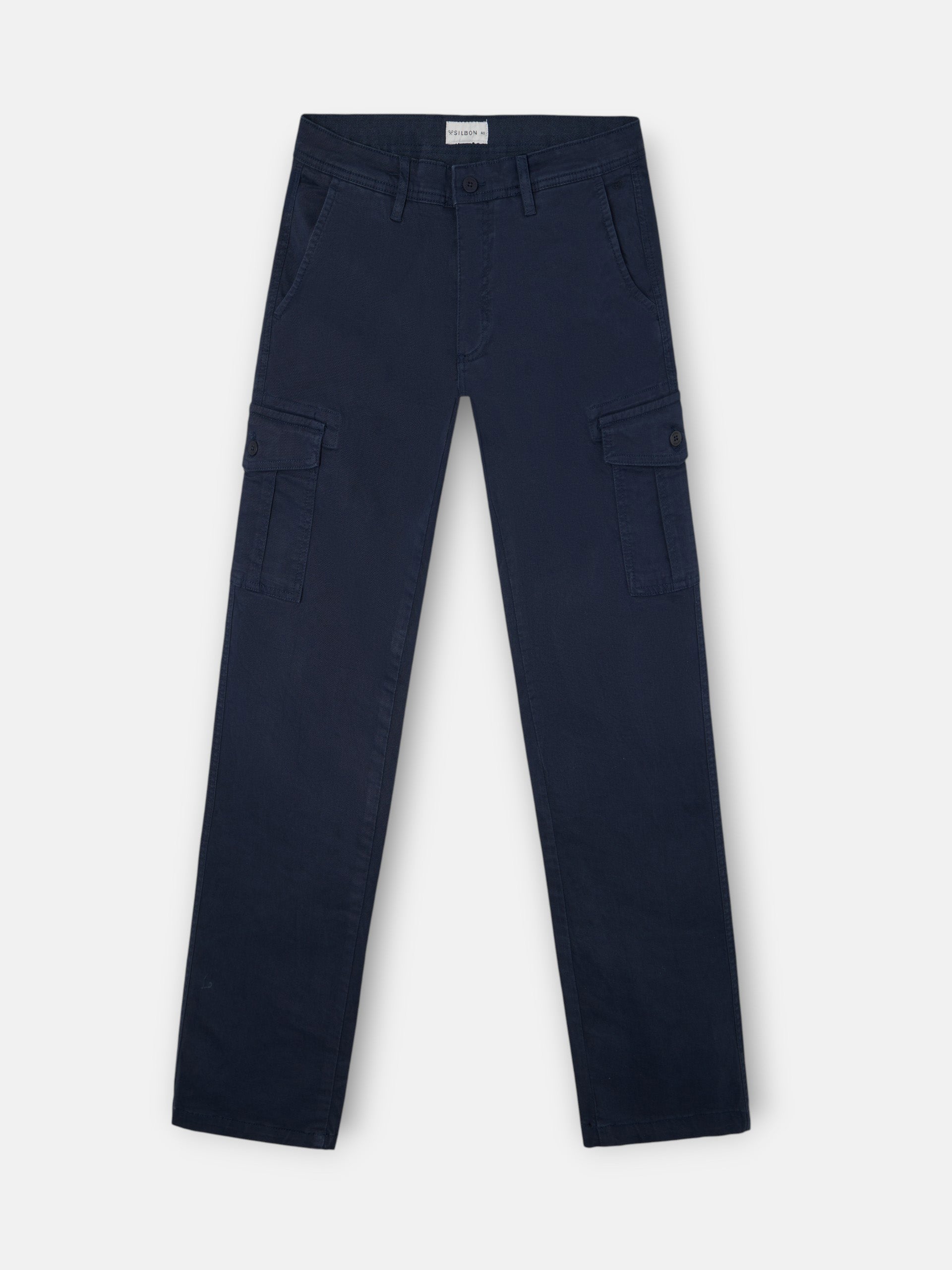 pantalon cargo bleu marine