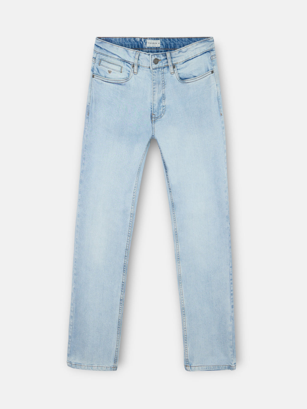 Light blue denim sports pants