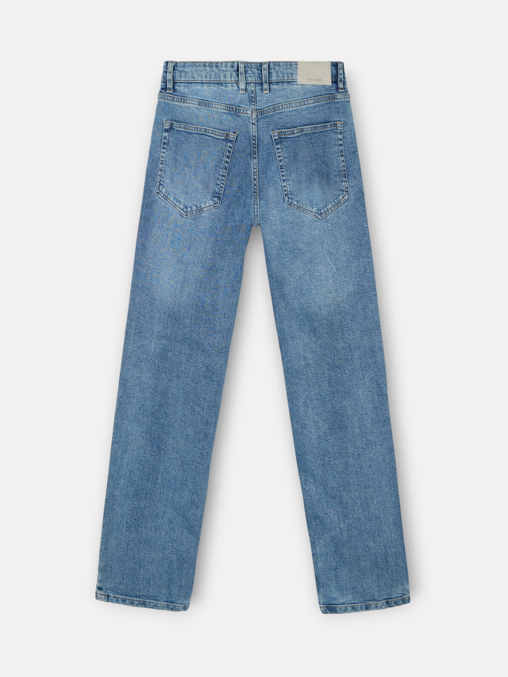 Medium blue denim sport pants