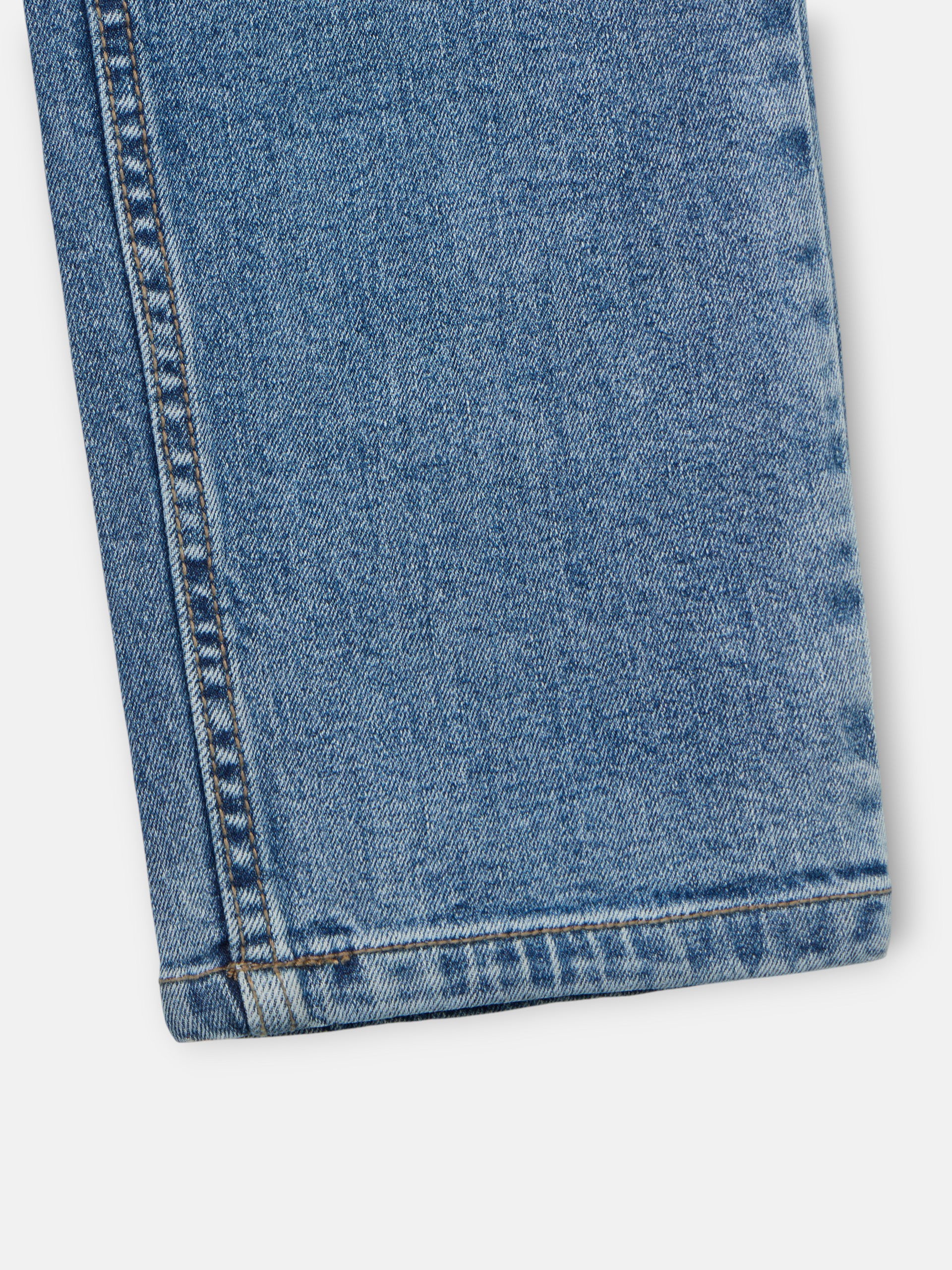 Medium blue denim sport pants