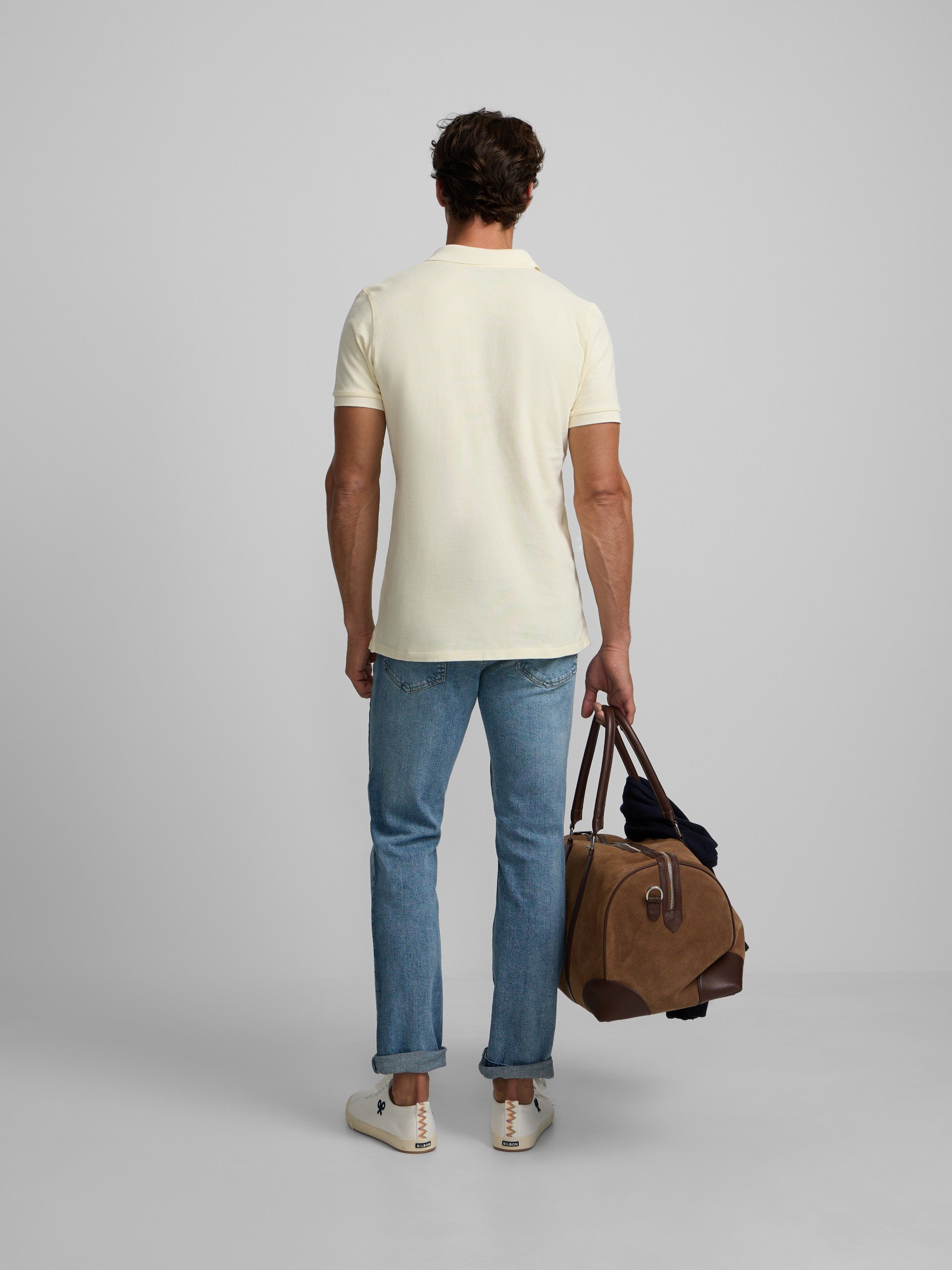 Pantalon de sport en denim bleu moyen