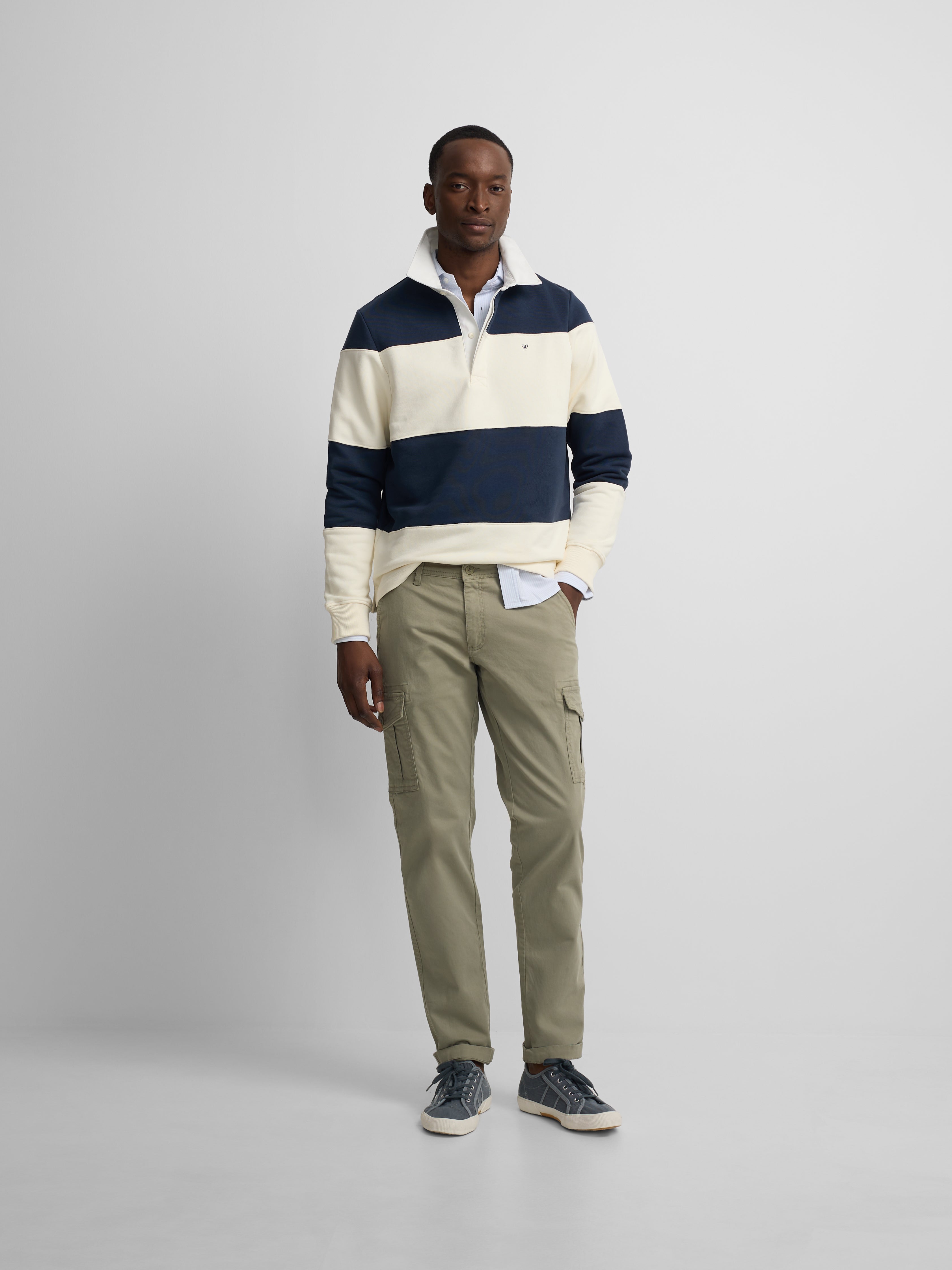 Pantalon sport cargo verde medio