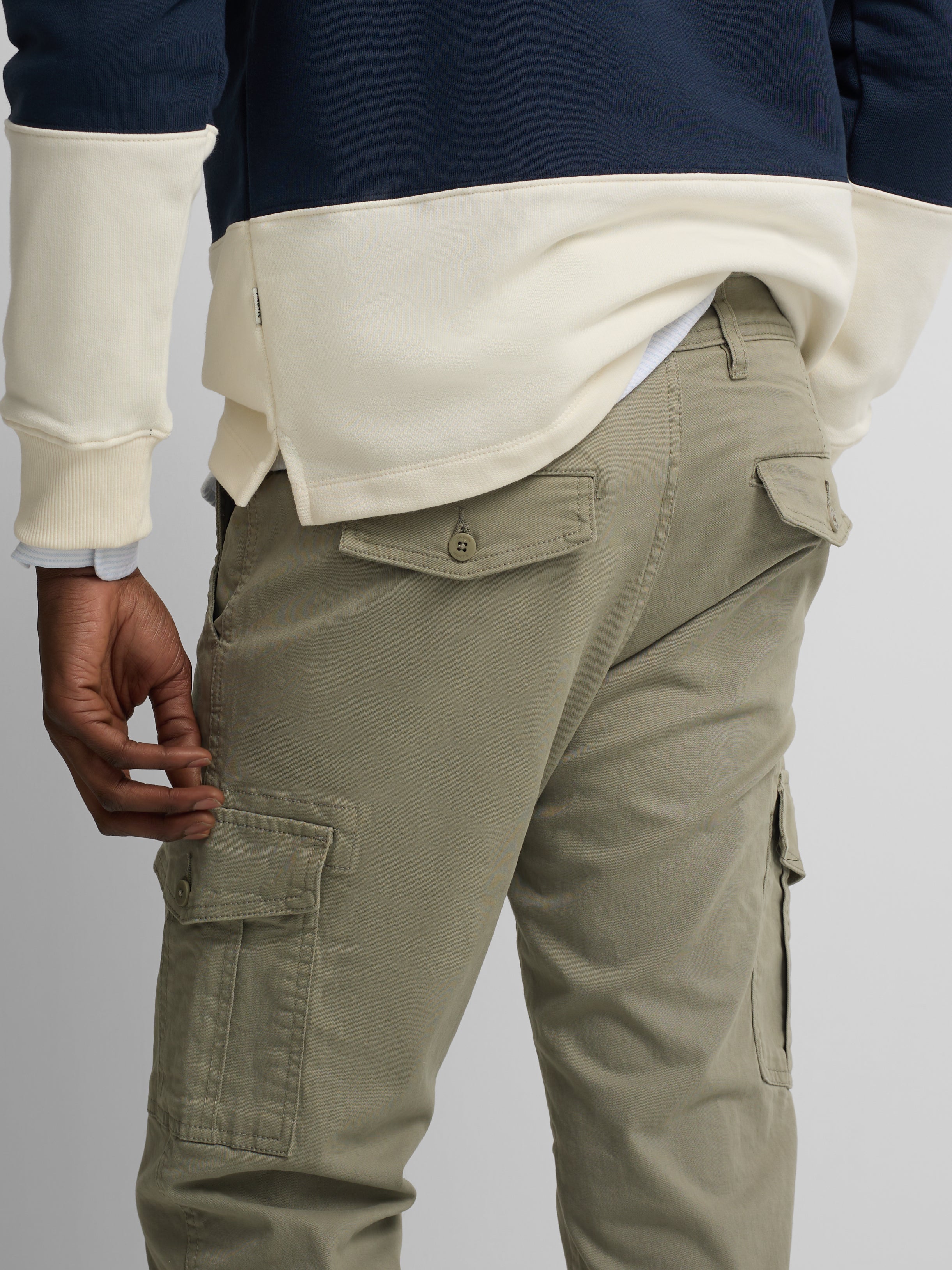 Pantalon sport cargo verde medio