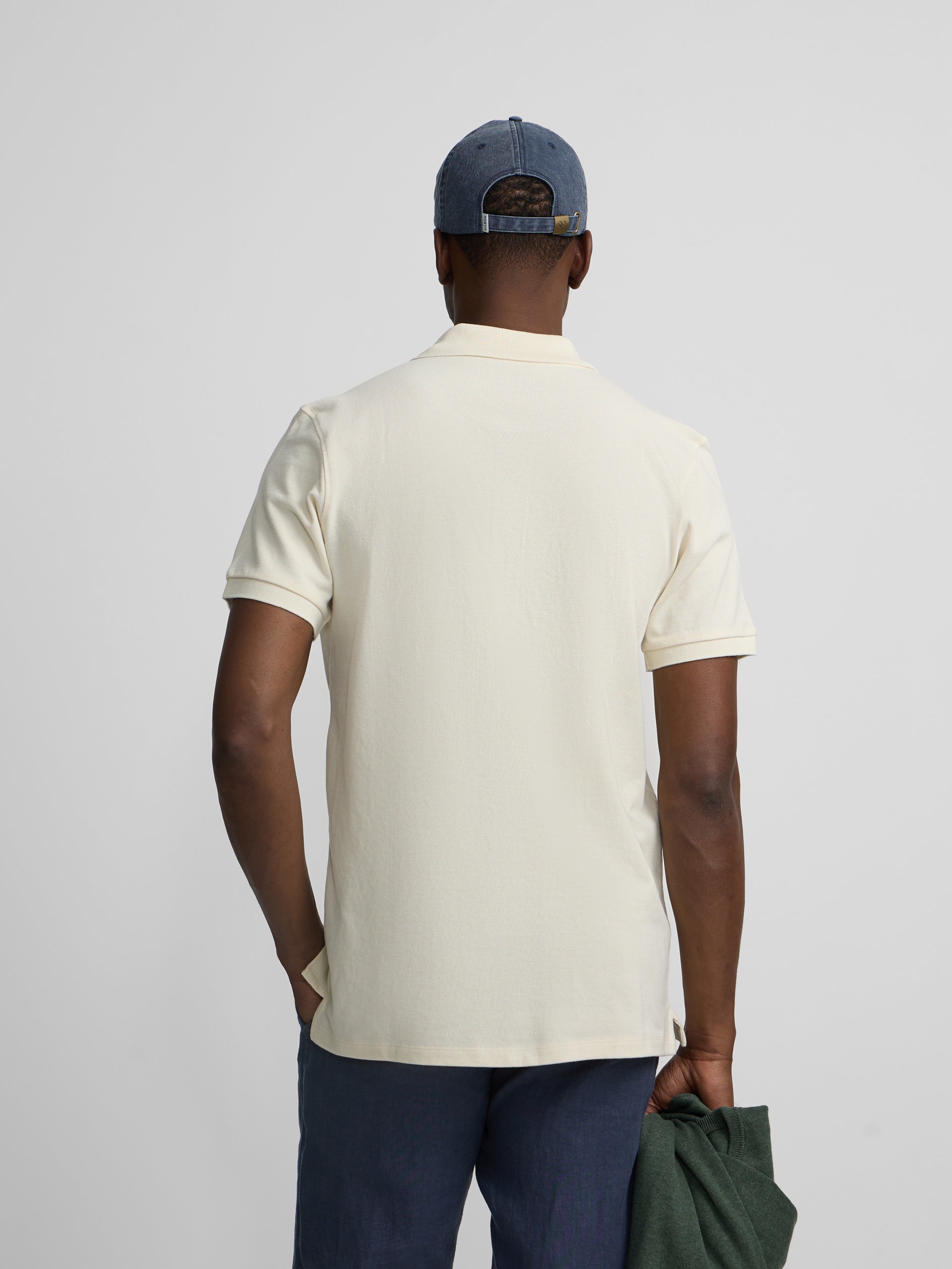 Classic plain cream polo