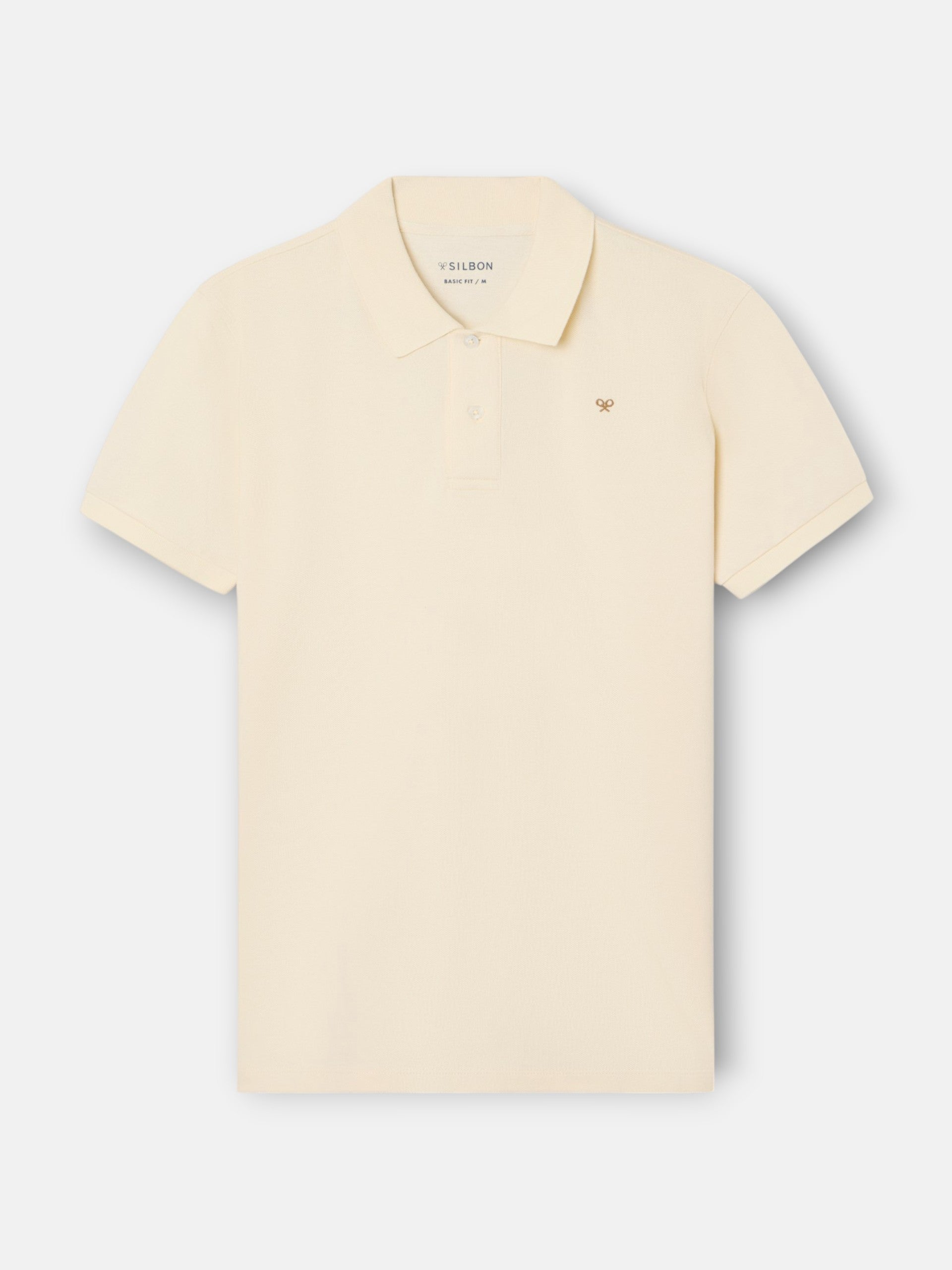 Polo classique uni crème