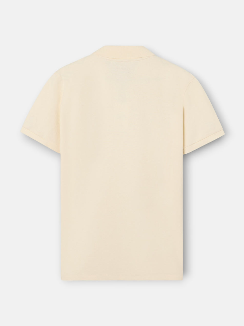 Polo clasico liso crema