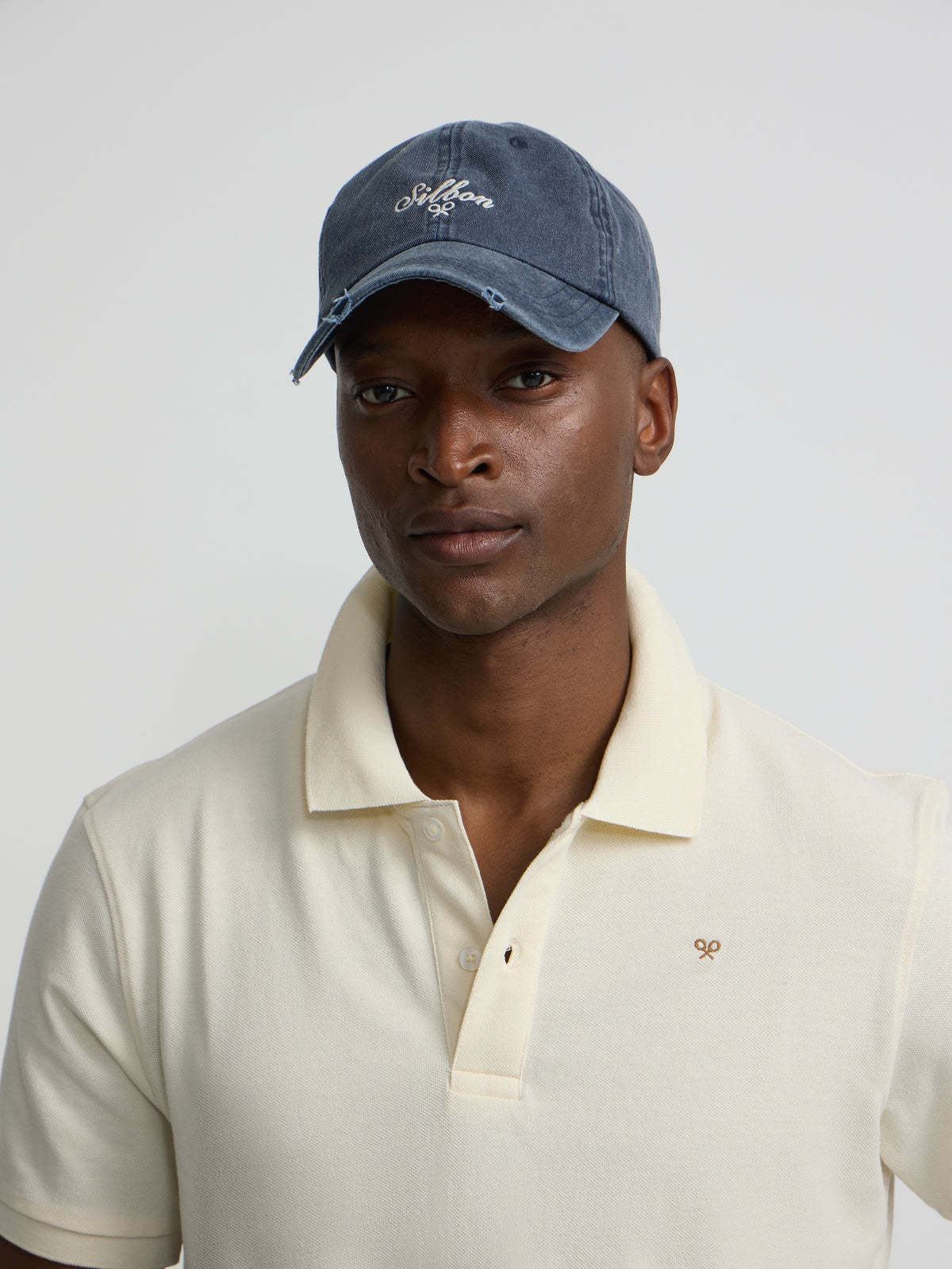 Gorra Silbon estilo denim azul