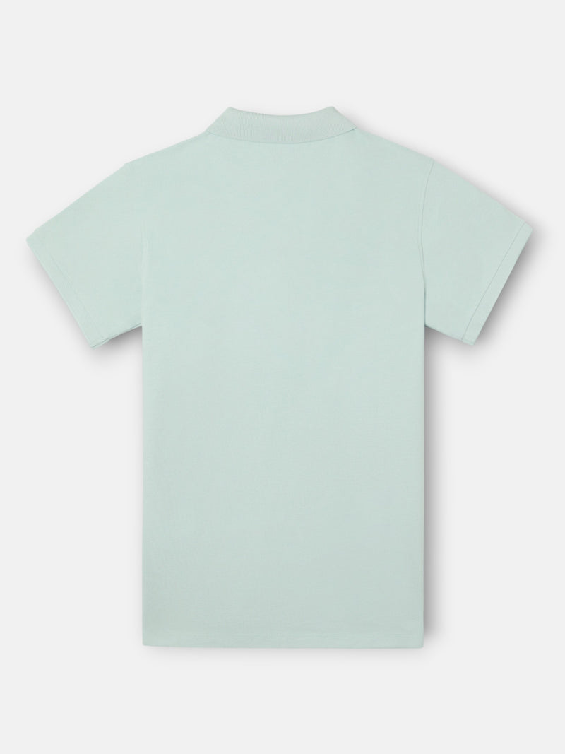 Classic plain light blue polo