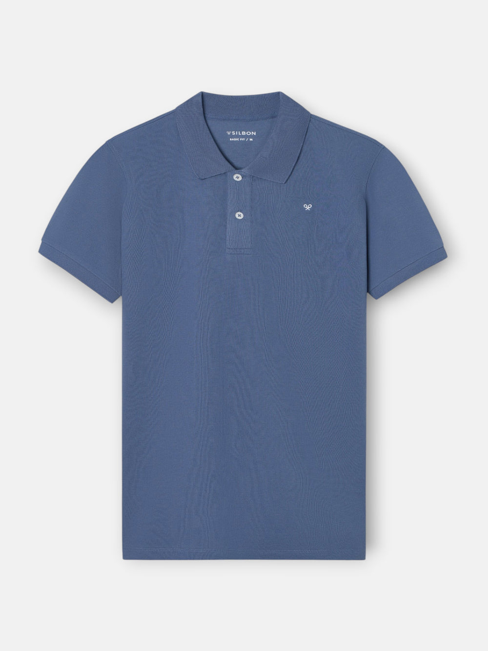 Polo clasico liso azul indigo