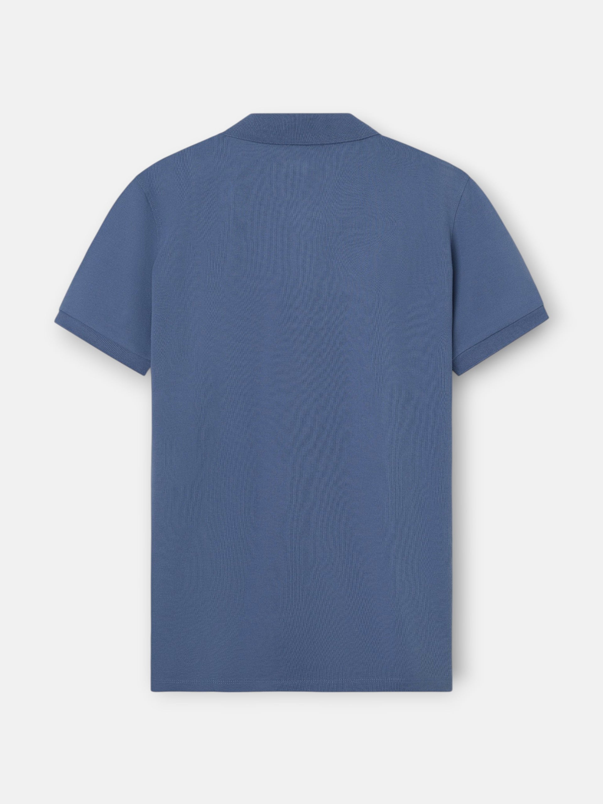 Polo classique uni bleu indigo