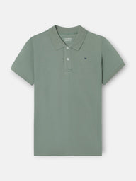 Polo clássico liso verde