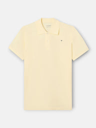 Polo clássico liso amarelo