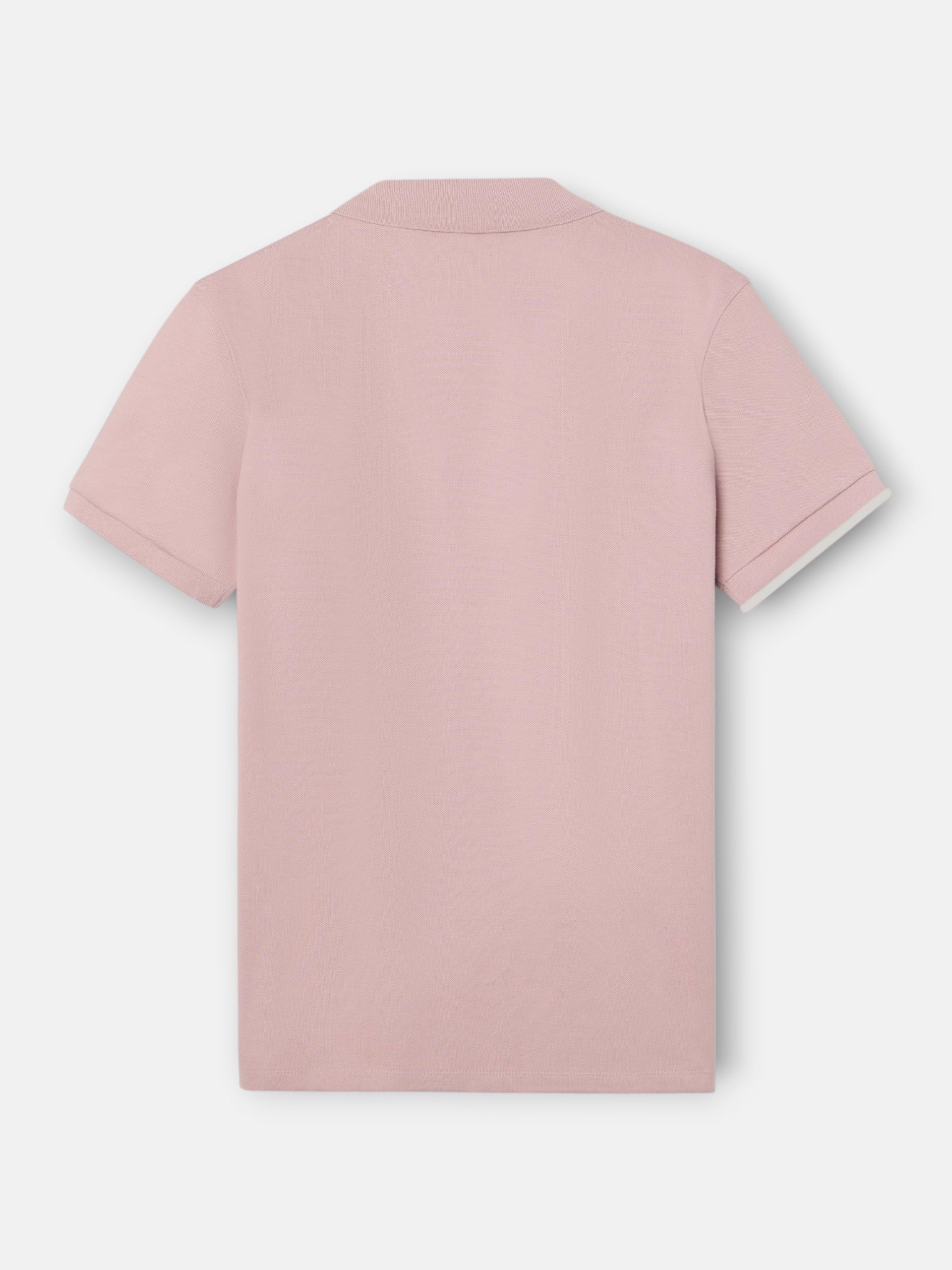 Polo classique uni rose