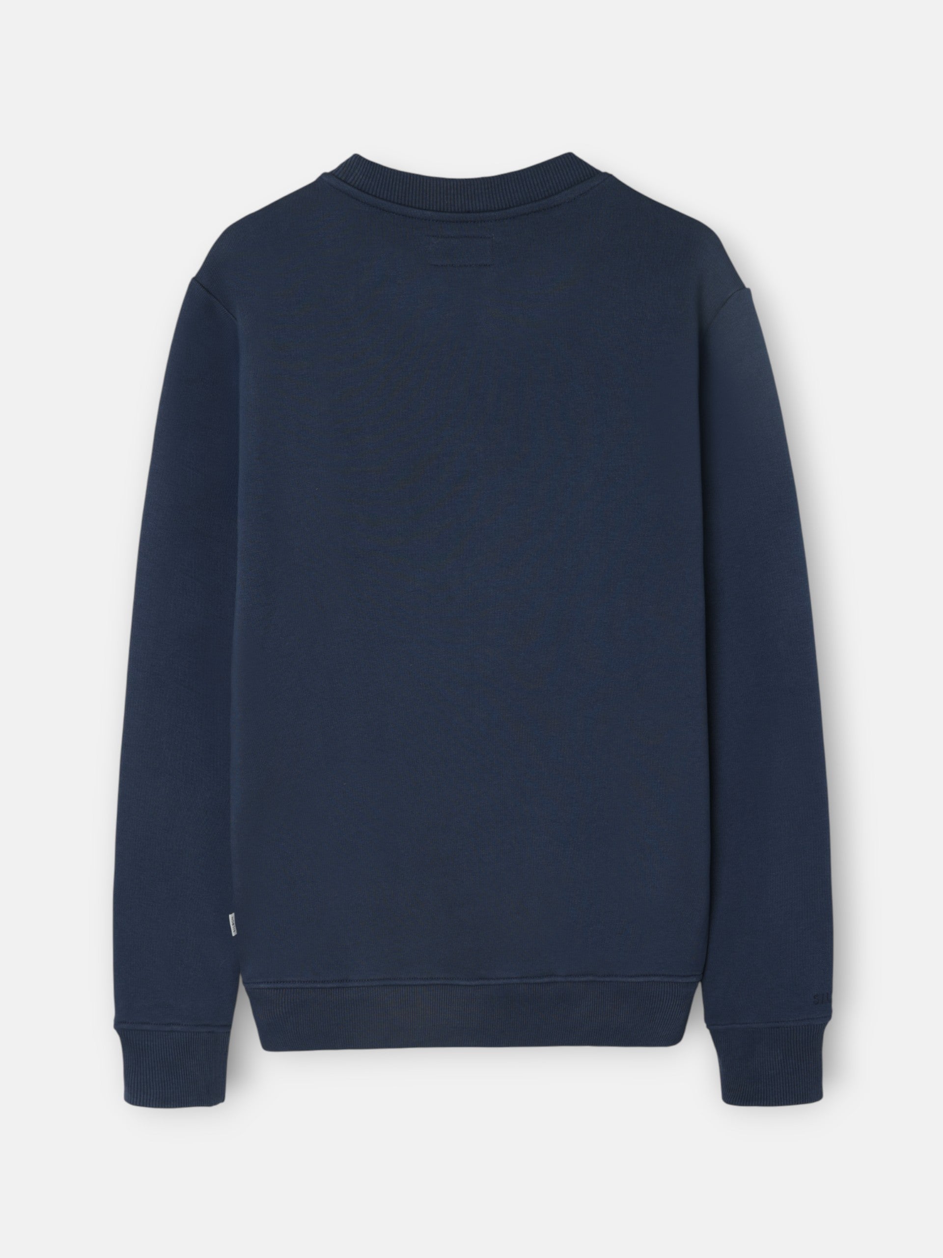 Silbon mini logo navy blue terry cloth sweatshirt