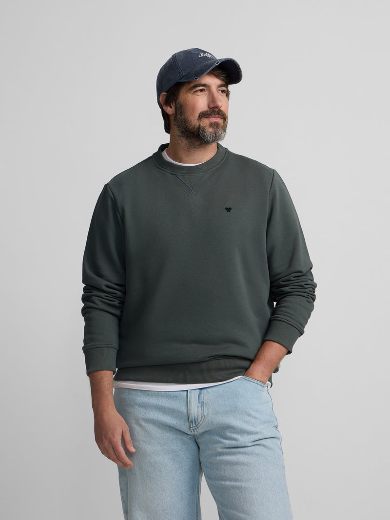 Sweatshirt Silbon minilogo felpa verde escuro