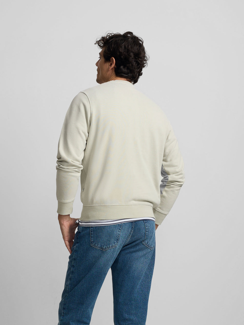 Sweatshirt Silbon minilogo verde claro